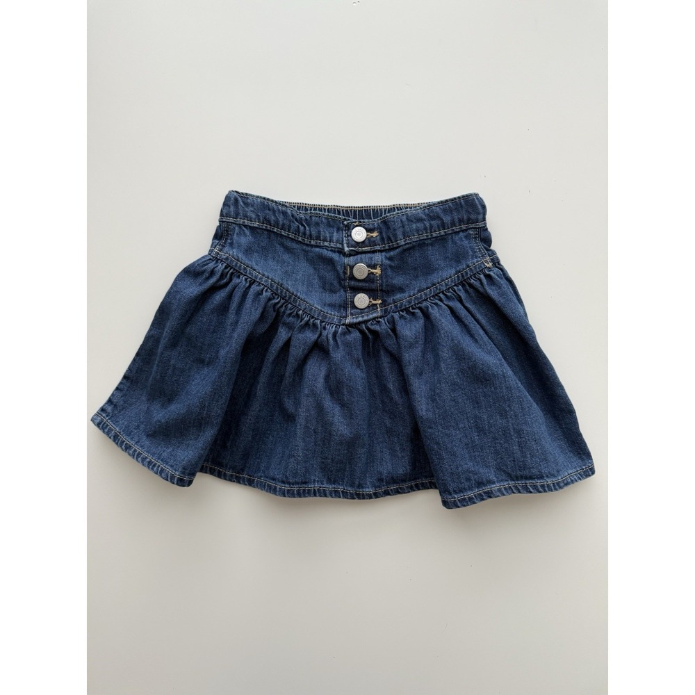 Denim Western Skirt Girls Size 4T Cowgirl Country Rustic Rodeo Bohemian Prairie